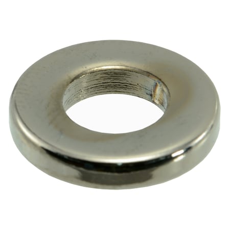 Midwest Fastener Round Spacer, Black Chrome Steel, 1/8 in Overall Lg, 5/16 in Inside Dia, 8 PK 34047